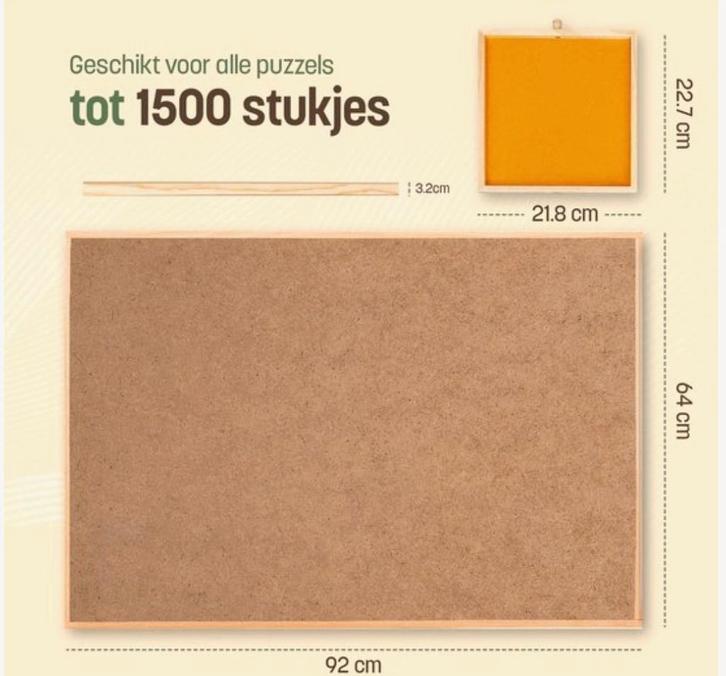 Puzzelbord met lades en ledstrip (nieuw), Hobby en Vrije tijd, Denksport en Puzzels, Ophalen of Verzenden