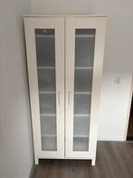 Witte kledingkast met legplanken, Huis en Inrichting, Kasten | Kledingkasten, Ophalen, Met plank(en), 50 tot 100 cm, Zo goed als nieuw