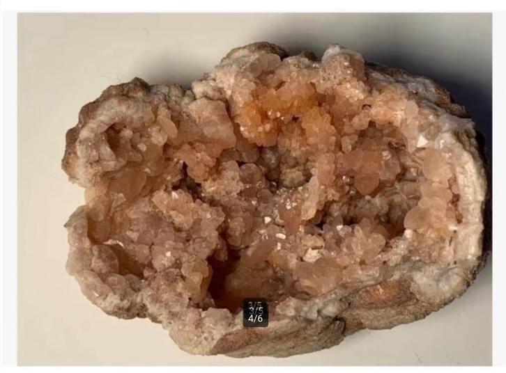 Korting 2 x roze Amethisten, Drusy, pr.p.stuk, Verzamelen, Mineralen en Fossielen, Ophalen of Verzenden