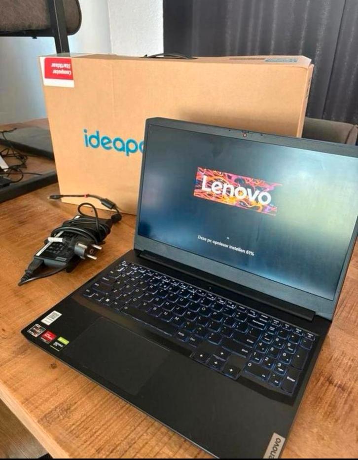 Lenovo game laptop, Computers en Software, Windows Laptops, Zo goed als nieuw, 15 inch, SSD, 3 tot 4 Ghz, Qwerty, Gaming, Ophalen