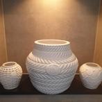 Riviera maison paloma braided vase votive set 25%, Ophalen, Overige kleuren, Nieuw, Glas