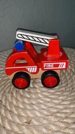 Houten brandweer wagen, Kinderen en Baby's, Ophalen, Zo goed als nieuw