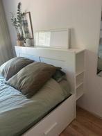 Ikea brimnes hoofdeinde, Huis en Inrichting, Slaapkamer | Bedden, Ophalen, Gebruikt, Wit, Tweepersoons