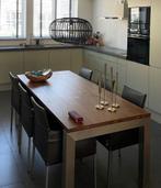 Eettafel met 6 stoelen (KFF), Huis en Inrichting, Complete eetkamers, Ophalen, Gebruikt, Modern, 4 tot 6 stoelen