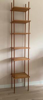 Vintage gefineerde licht houten open stokkenkast/boekenkast, Huis en Inrichting, Ophalen, Zo goed als nieuw