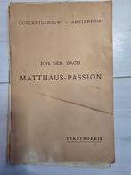 Bach Matthäus-Passion Concertgebouw 1944, Ophalen of Verzenden, Gelezen, Artiest, Joh. Seb. Bach