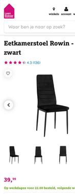 6 stoelen zgan (tijdelijk gebruikt), Ophalen of Verzenden, Zo goed als nieuw