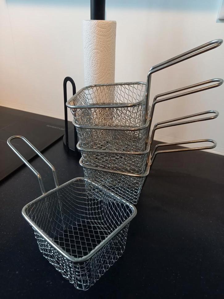 Frituurmandjes - Set van 5, Huis en Inrichting, Keuken | Keukenbenodigdheden, Zo goed als nieuw, Ophalen of Verzenden