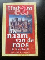 Gebonden uitgave De naam van de Roos van Ecco, Ophalen of Verzenden, Zo goed als nieuw, Nederland
