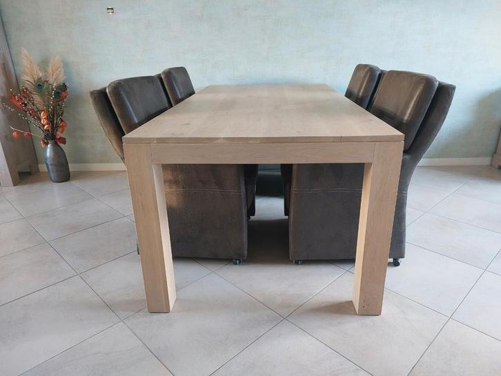 Eiken Meubelset en Eetkamerstoelen, Huis en Inrichting, Complete inboedels, Ophalen