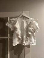 Les Coyotes de Paris Wit T-shirt met Ruffles, Ophalen of Verzenden, Zo goed als nieuw, Maat 38/40 (M), Wit