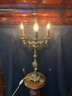 Oude koperen lamp, Ophalen of Verzenden