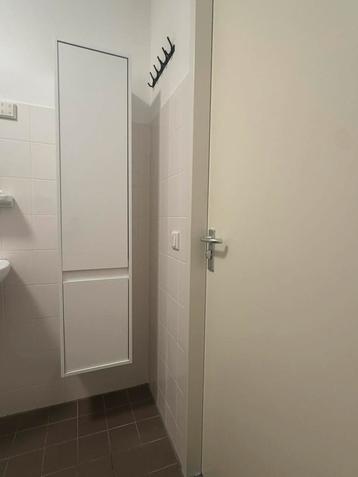 Badkamermeubel MDF hoogglans wit hangend 