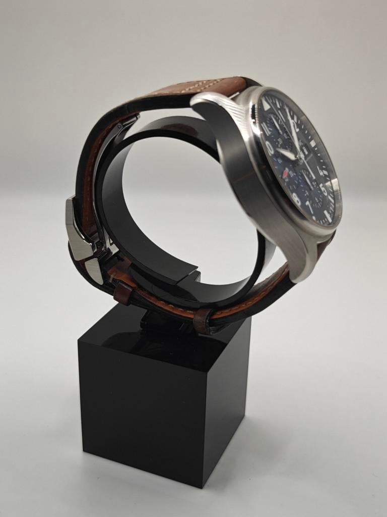 Mooie IWC Le Petit Prince Chronograaf, Sieraden, Tassen en Uiterlijk, Horloges | Heren, Overige merken, Leer, Staal, Polshorloge