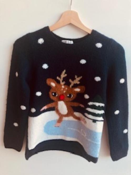 Schattige zachte kerst trui van H&M mt. 140/146, Kinderen en Baby's, Kinderkleding | Maat 146, Zo goed als nieuw, Meisje, Trui of Vest
