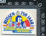 Sticker: Rijssen - De poort van Twente - 750 Jaar, Ophalen of Verzenden