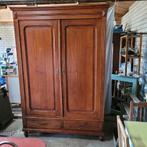 Brocante vintage oude hoge kast kledingkast servieskast, Ophalen