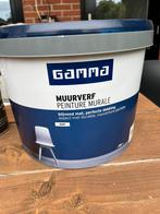 Nieuwe Gamma muurverf 10L Champignon, Doe-het-zelf en Verbouw, Verf, Beits en Lak, Ophalen, Nieuw, Wit, Verf