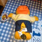 Vintage Garfield knuffel met pet, blauwe broek en glee trui, Ophalen of Verzenden