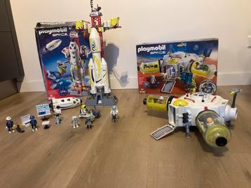 Playmobil Space set Raket & Basis ruimtevaart spaceshuttle beschikbaar voor biedingen