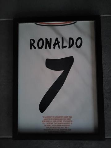 Ingelijste poster, Cristiano Ronaldo Real Madrid 2013-2014 beschikbaar voor biedingen