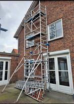 Steiger Euroscaffold 8.2 meter WH. met aanhanger., Ophalen, Gebruikt, Rolsteiger of Kamersteiger, 5 meter of hoger