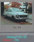 Vp64 autokaartje 91 wartburg p 311/312 --- 1956, Ophalen of Verzenden, Zo goed als nieuw, Auto's