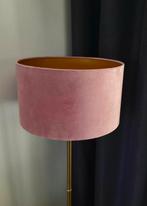Oudroze velvet/velours lampenkap, Huis en Inrichting, Lampen | Lampenkappen, Ophalen of Verzenden, Gebruikt, Rond, Minder dan 25 cm
