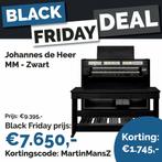 Johannes de Heer MM-Editie Zwart, Muziek en Instrumenten, Orgels, Ophalen of Verzenden, Nieuw, 2 klavieren, Orgel