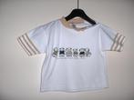 Nieuw lief schattig wit katoenen beertjes print shirt mt 68, Kinderen en Baby's, Babykleding | Maat 68, Nieuw, Ophalen of Verzenden