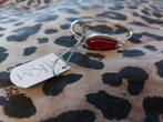 Zilveren Armbandje met Rode Steen - Nieuw, Ophalen, Nieuw, Rood