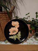 Vintage Decoratieve Wandbord met Bloemmotief, Ophalen of Verzenden