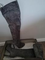 Donker grijze hoge laarzen maat 40, Kleding | Dames, Schoenen, Ophalen of Verzenden, Zo goed als nieuw, Grijs, Hoge laarzen