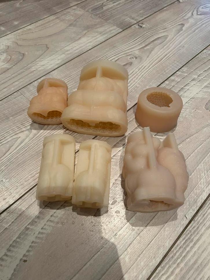 Silicone kaarsen mallen dieren 6 stuks, Hobby en Vrije tijd, Knutselen, Zo goed als nieuw, Materiaal, Ophalen of Verzenden