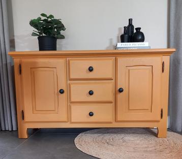 Uniek dressoir, vintage kast, gerestylede kast, tv-meubel 
