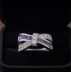 Amethist ring maat 19.5mm, Sieraden, Tassen en Uiterlijk, Ringen, Overige materialen, Ut, 19 tot 20, Paars