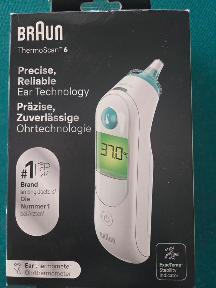 Braun IRT 6515 ThermoScan 6 Infrarood Koortsthermometer, Witgoed en Apparatuur, Persoonlijke-verzorgingsapparatuur, Zo goed als nieuw