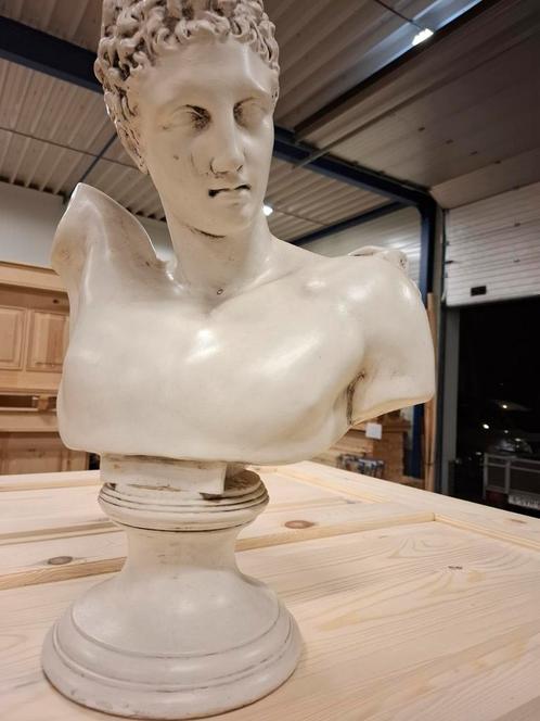 Buste van griekse god Hermes van Gips, Antiek en Kunst, Kunst | Beelden en Houtsnijwerken, Ophalen
