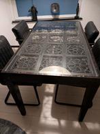 Gratis eetafel af te halen, Huis en Inrichting, Tafels | Eettafels, Ophalen, Gebruikt, Rechthoekig, 50 tot 100 cm