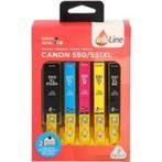 NIEUW! Inkline cartridge Canon 550/551 XL (2zw+3kl), €4,99, Ophalen of Verzenden, Nieuw, Cartridge, Inkline (voor Canon)