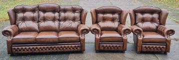 Chesterfield Suzanne Bank & Fauteuils - Gratis Bezorging! beschikbaar voor biedingen