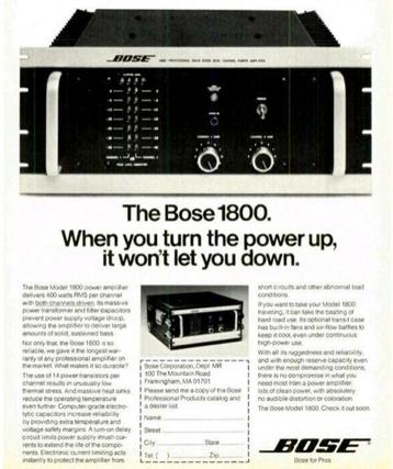 Bose 1800 (Series 1) 36 kg krachtcentrale 2 x 470w aan 4 ohm beschikbaar voor biedingen