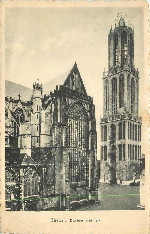 (386-141-015) Utrecht Domtoren met Kerk, Verzamelen, Ansichtkaarten | Nederland, Utrecht, Verzenden