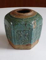 Antieke Groene Gemberpot China Shiwan Guandong Chinees., Ophalen