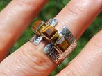 Vanoli 925 zilveren design ring met tijgeroog maat 16,75, Sieraden, Tassen en Uiterlijk, Ringen, Daiva1973@hotmail.com, Vanoli