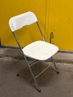 Partij Witte klapstoelen, Ophalen, Wit, Zo goed als nieuw, Metaal