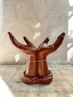 XL beeld handen donkerrode kleur /bordeaux, Ophalen of Verzenden