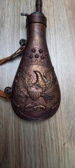 metalen sier kruitfles kruithoorn, Ophalen, Gebruikt