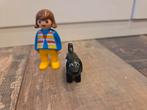 3x 123 Playmobil Meisje met hond 9377, Ophalen of Verzenden, Gebruikt, Complete set