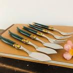 Vintage Laguiole Pradel vis bestek 12 delig, Antiek en Kunst, Antiek | Bestek, Verzenden